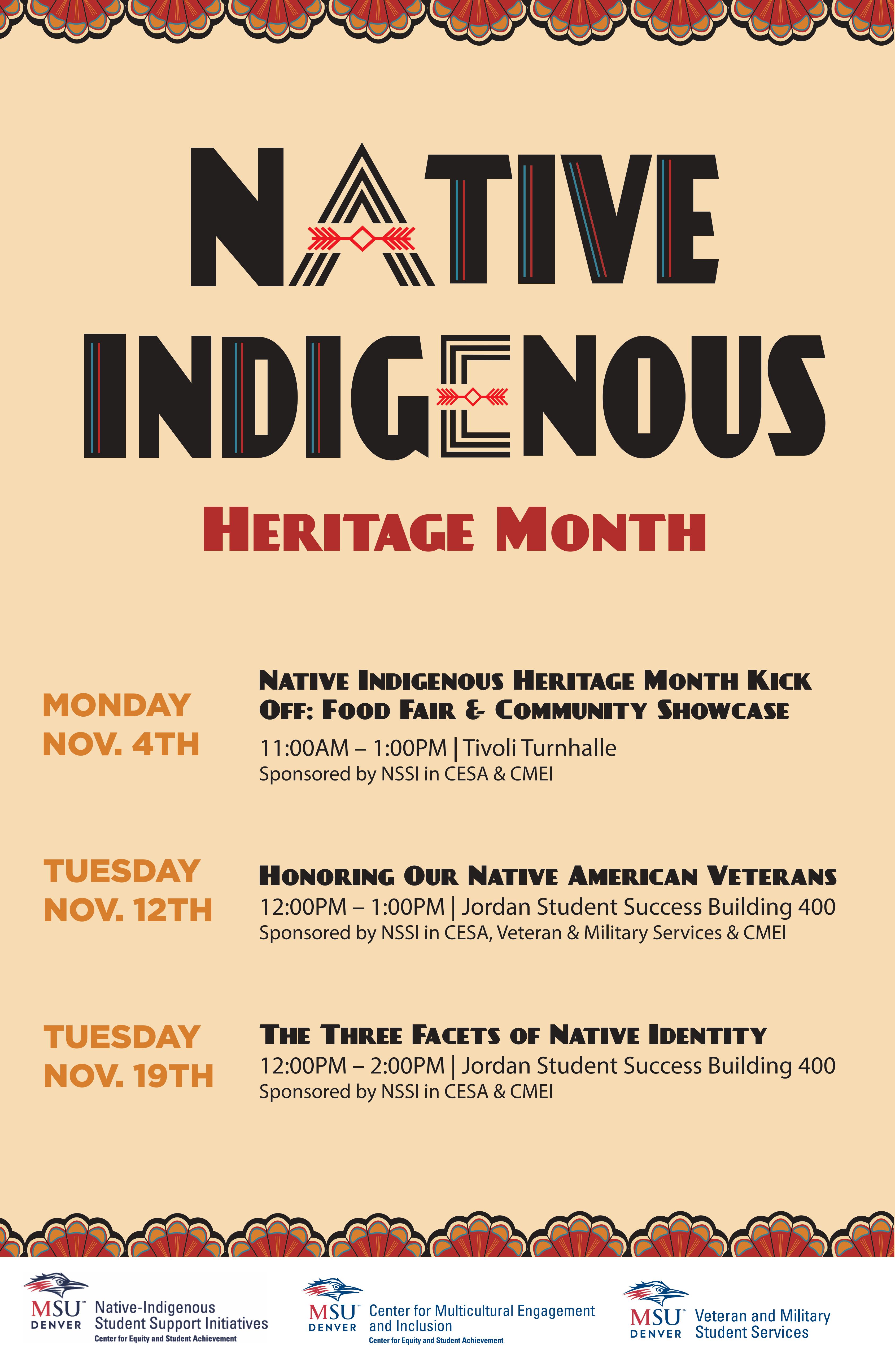 Native Indigenous Heritage Month at Metro State University