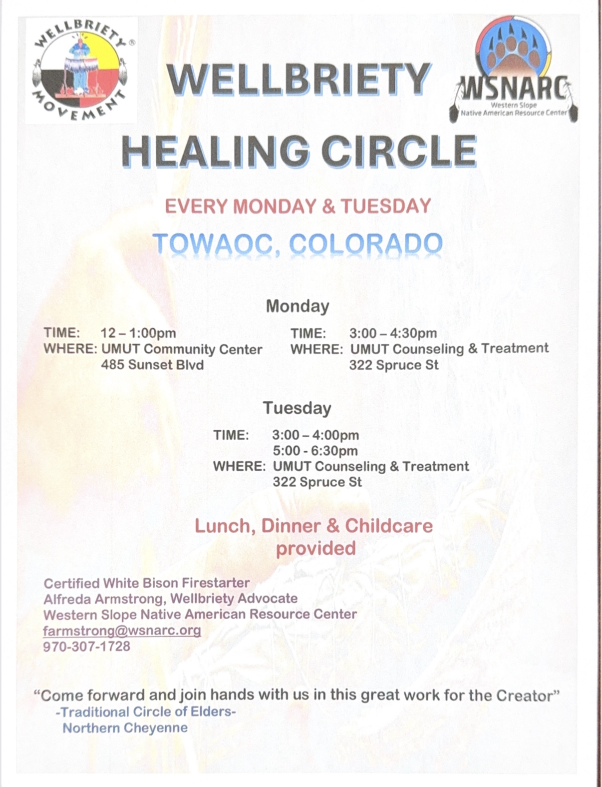 Wellbriety Healing Circle- Towaoc, CO