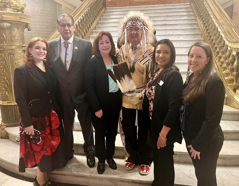 Lt. Governor and CCIA staff pictured with SUIT Chairman Baker and UMUT Chairman Heart